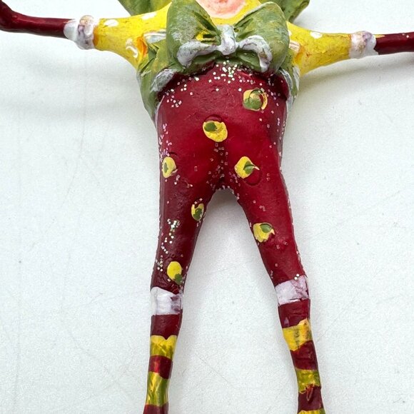 Dept 56 Patience Brewster Krinkles Christmas Elf High Heel Shoe Ornaments Resin - Picture 10 of 13